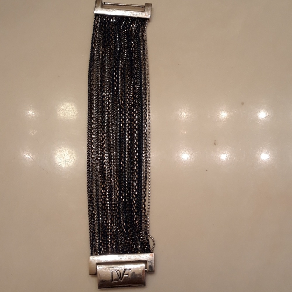 Diane von Fursternberg 2 Tone Multistrand Bracelet